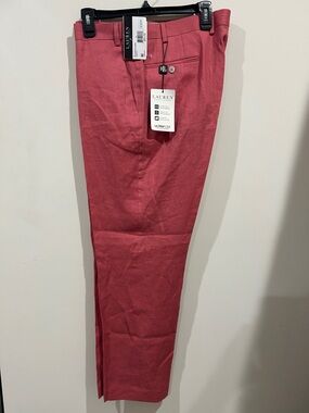Lauren Ralph Lauren Men's Coral-Red Flat-Front Chinos